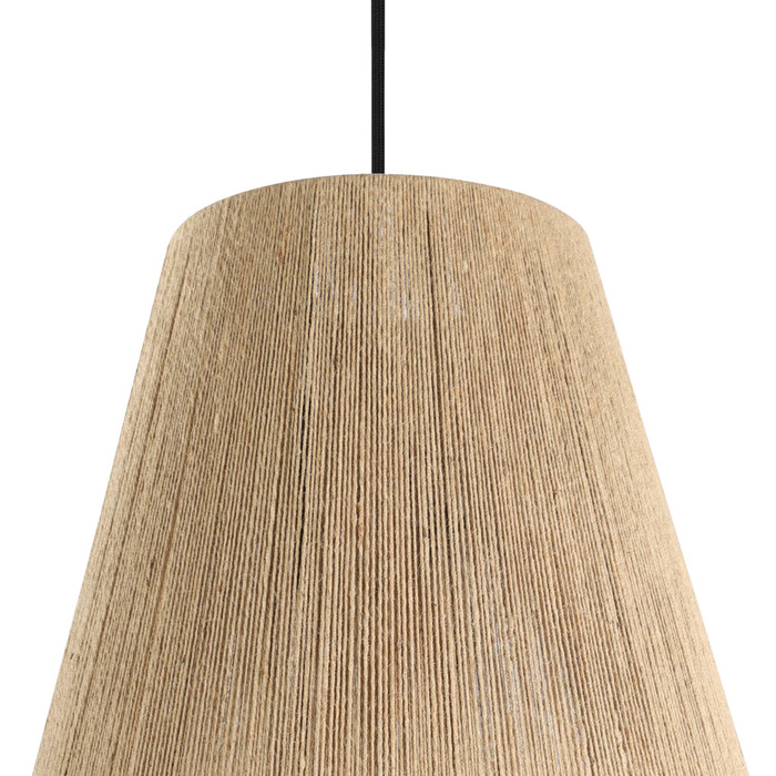 Eglo Alderney pendel Ø30 cm natur/sort